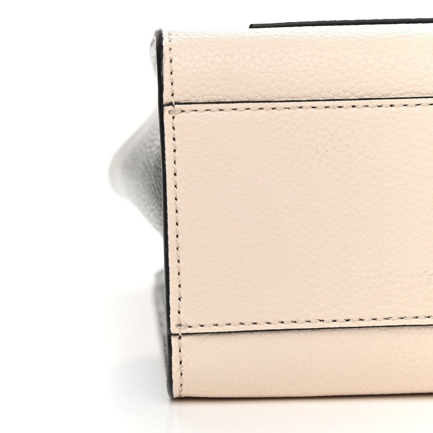 Calfskin Mini Grind Tote Bag Sandshell Multicolor