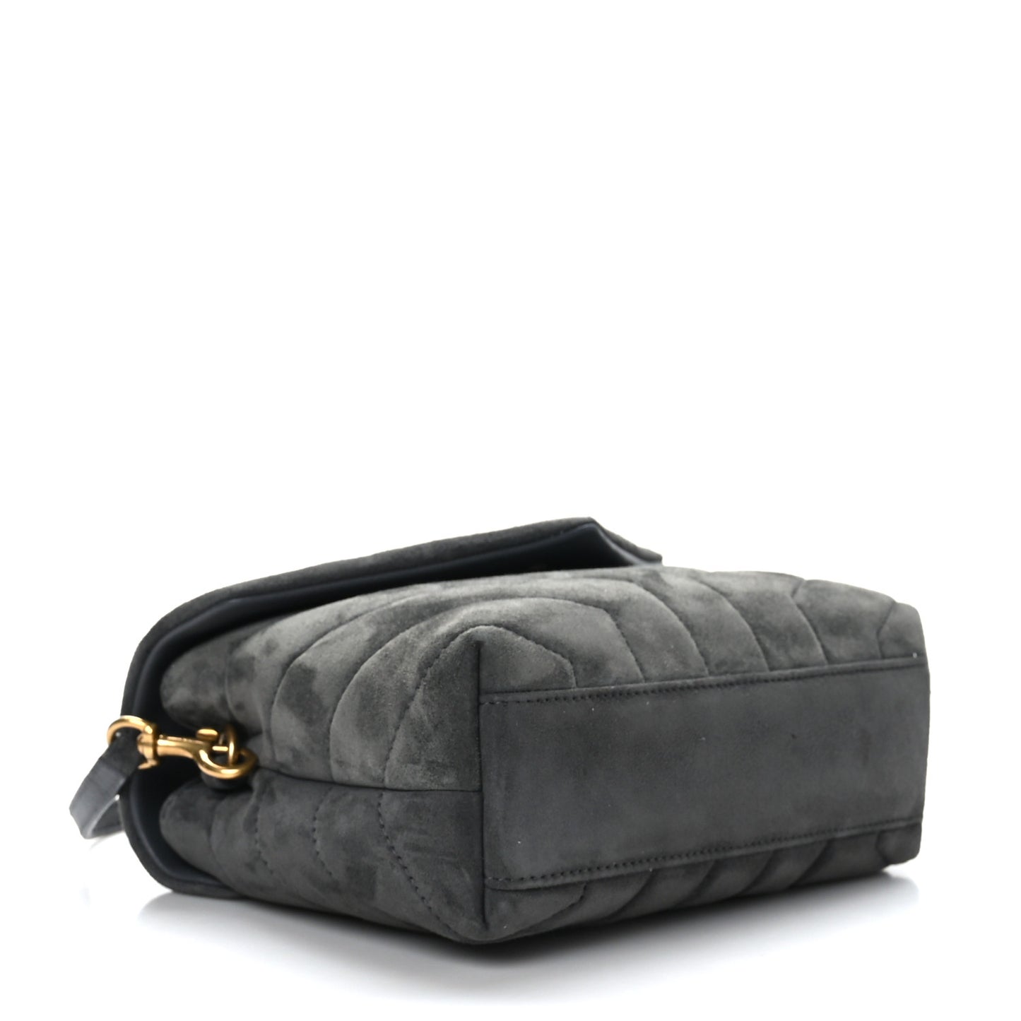 Suede Toy Loulou Shoulder Bag Storm