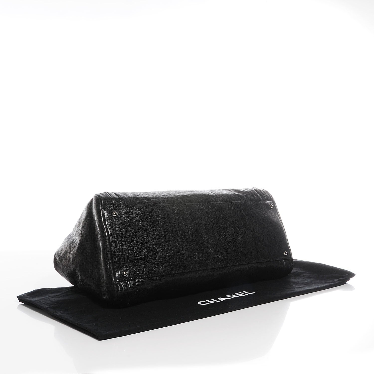 Chanel Glazed Caviar East West Modern Chain Tote Black 4 of 7