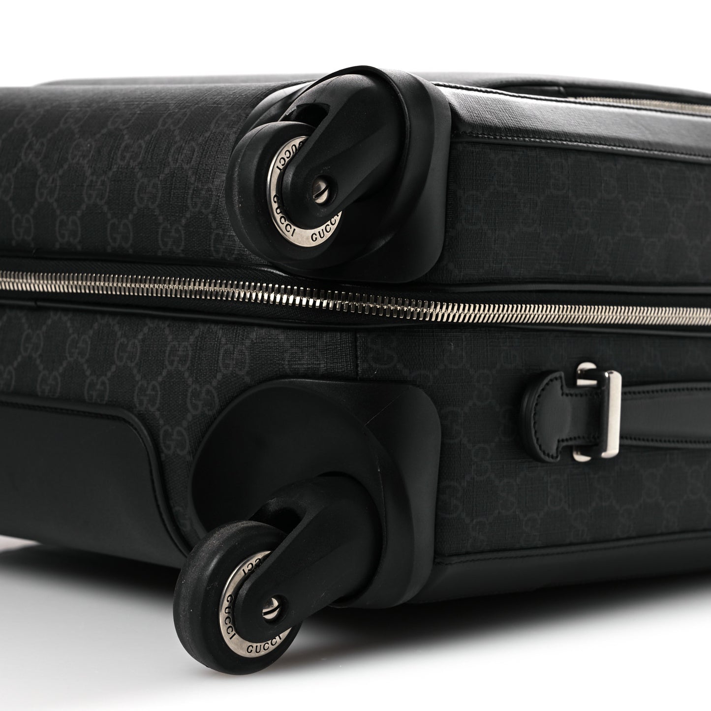 GG Supreme Monogram Calfskin Carry On Trolley Black