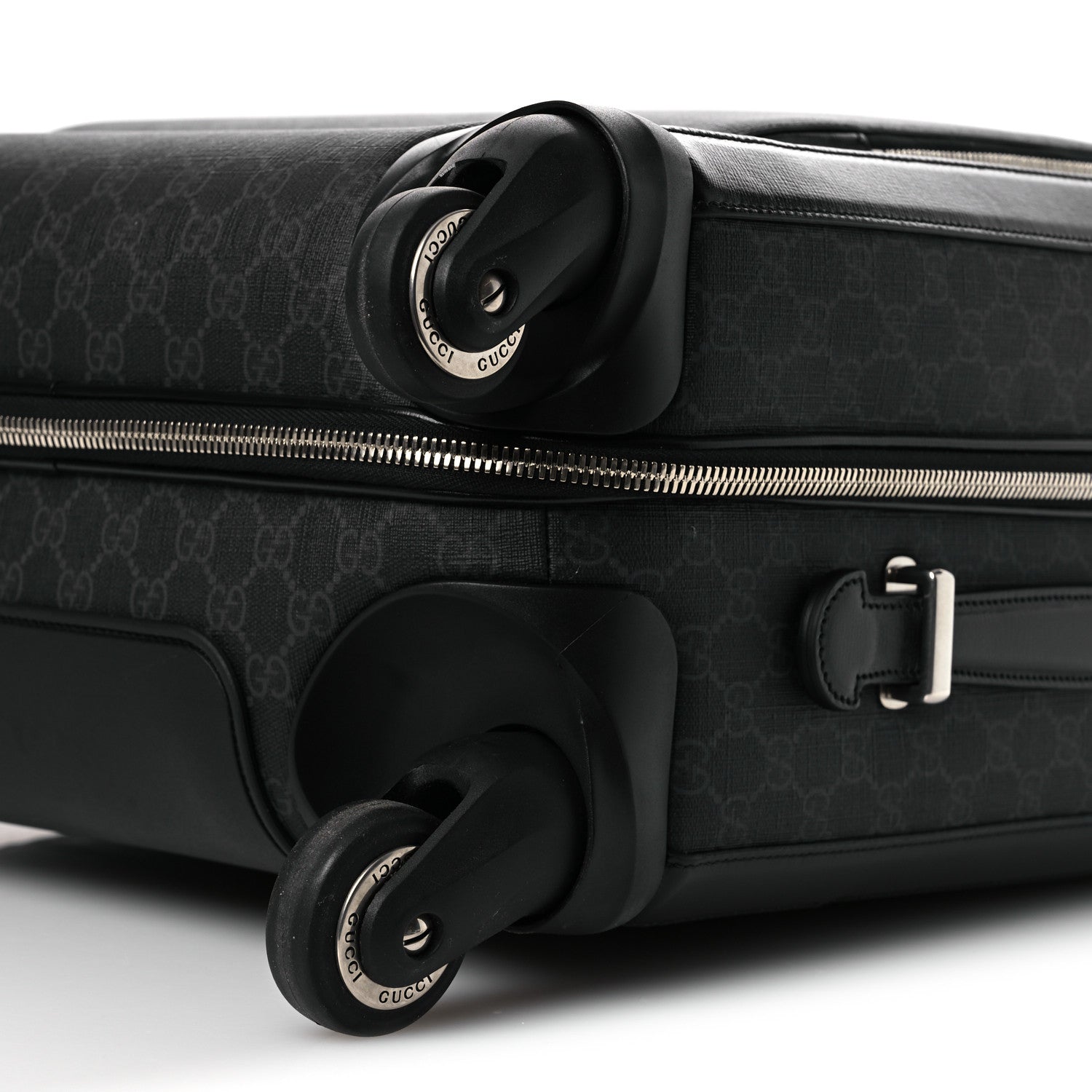 Gucci GG Supreme Monogram Calfskin Carry On Trolley Black 9 of 10