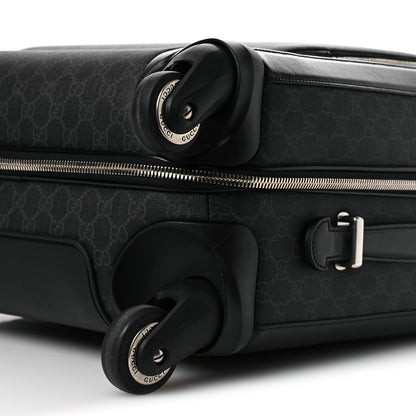 Gucci GG Supreme Monogram Calfskin Carry On Trolley Black 9 of 10