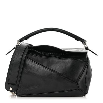 Loewe Calfskin Small Puzzle Bag Black 1 of 20
