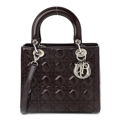 Christian Dior Patent Cannage Medium Lady Dior Purple 1 of 10