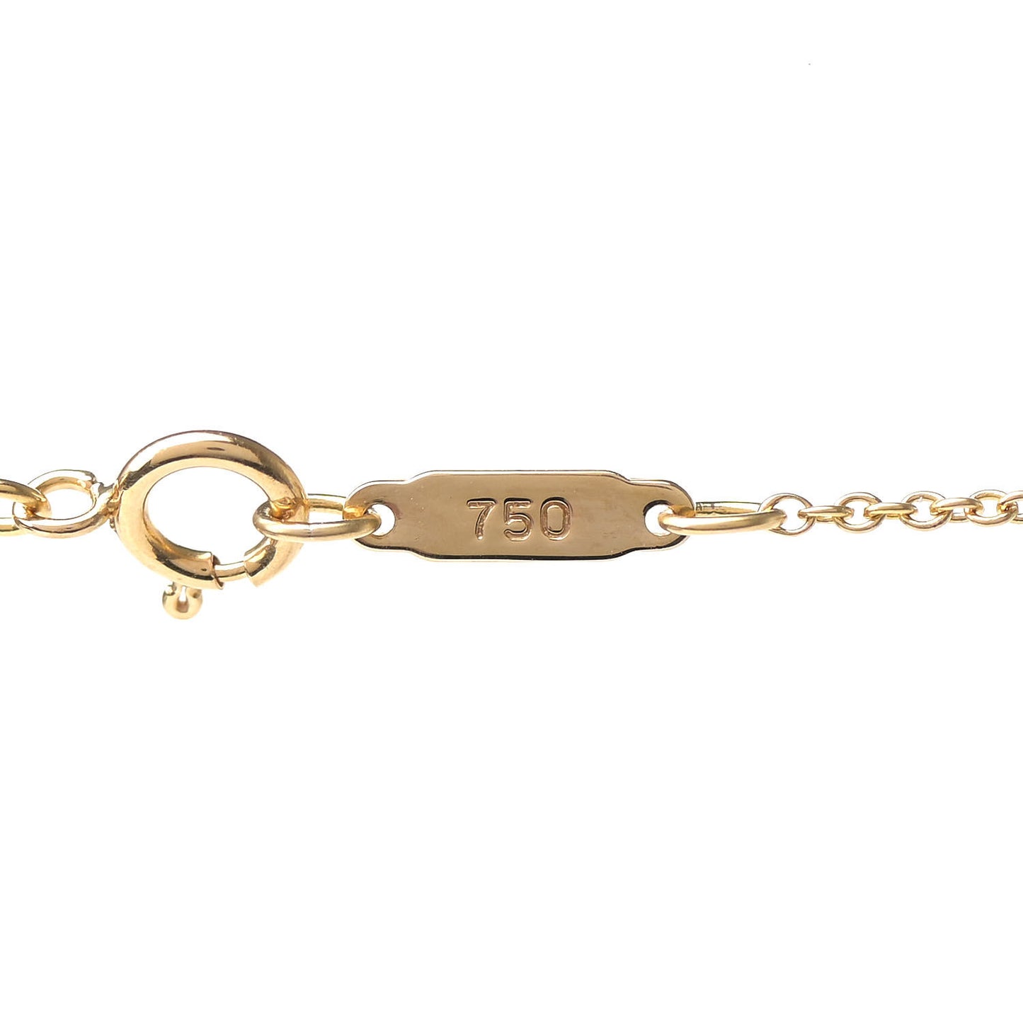 18K Yellow Gold 27mm Elsa Peretti Open Heart Pendant Necklace