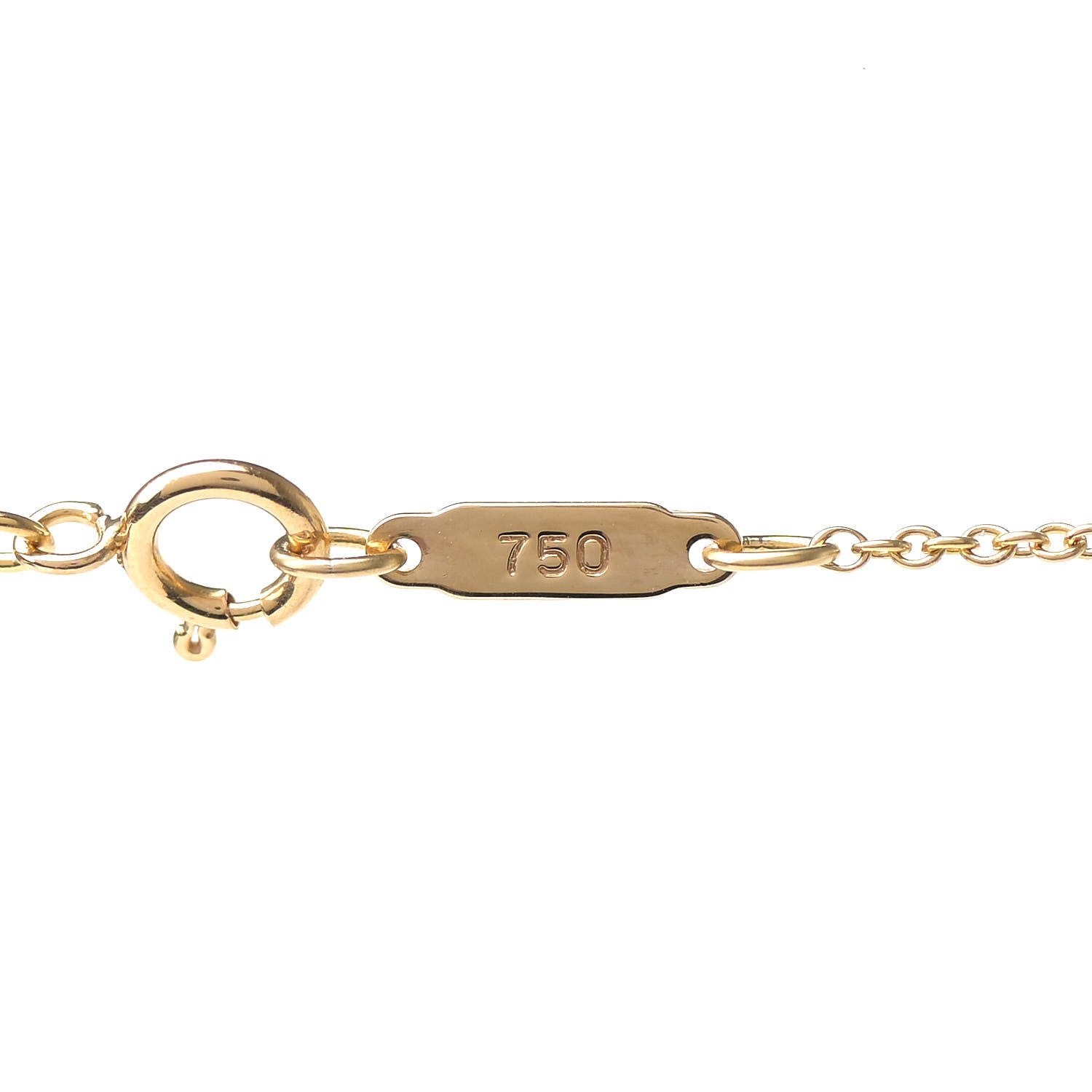 Tiffany 18K Yellow Gold 27mm Elsa Peretti Open Heart Pendant Necklace 5 of 7