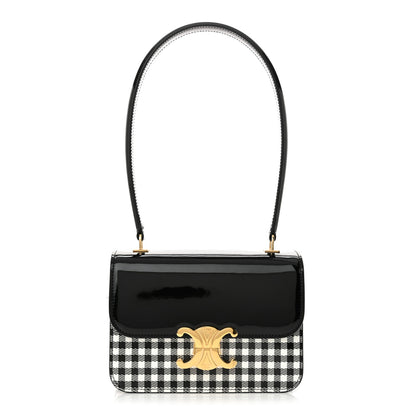 Celine Patent Teen Vichy Garance Black White 1 of 14