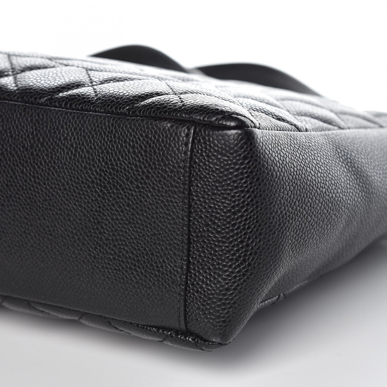 Chanel Caviar Quilted Petit Shopping Tote PST Black 9 of 10