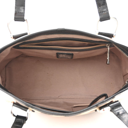 Burberry Patent Trim Nova Check Shopper Tote Black 5 of 14
