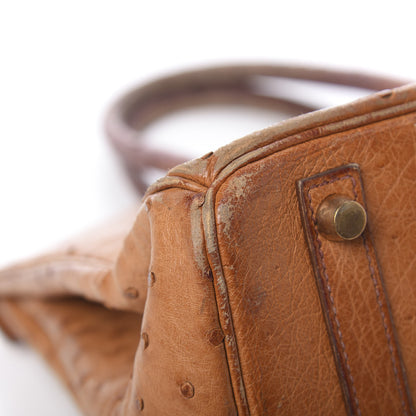 Hermes Ostrich Birkin 30 Gold 14 of 28