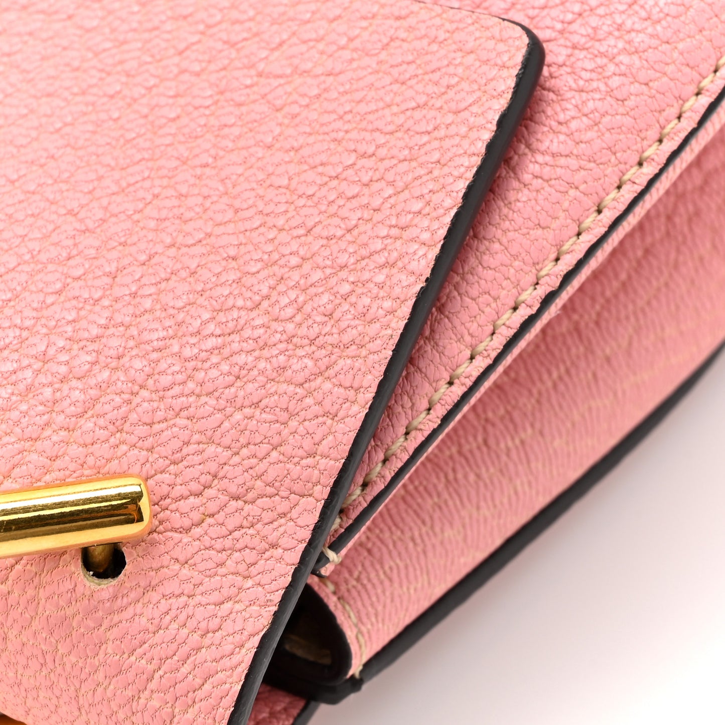 Grained Lambskin Mini Drew Shoulder Bag Misty Rose
