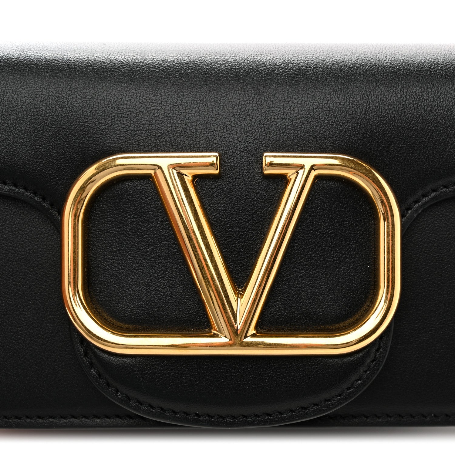 Valentino Garavani Calfskin Vlogo Small Loco Shoulder Bag Black 11 of 11