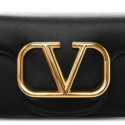 Valentino Garavani Calfskin Vlogo Small Loco Shoulder Bag Black 11 of 11