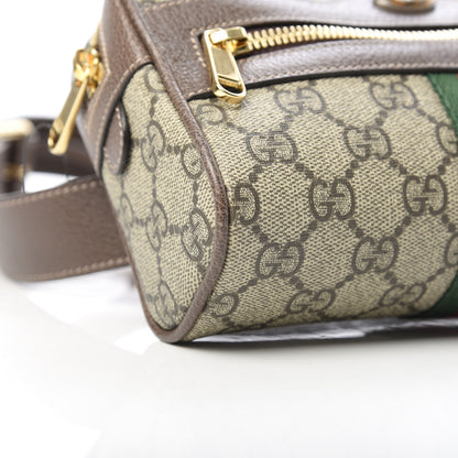 Gucci GG Supreme Monogram Web Small Ophidia Belt Bag 95 38 Dark Brown 9 of 10