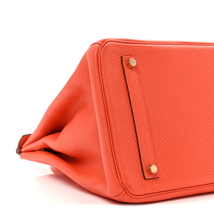 Hermes Togo BIRKIN 35 Orange Poppy 9 of 10