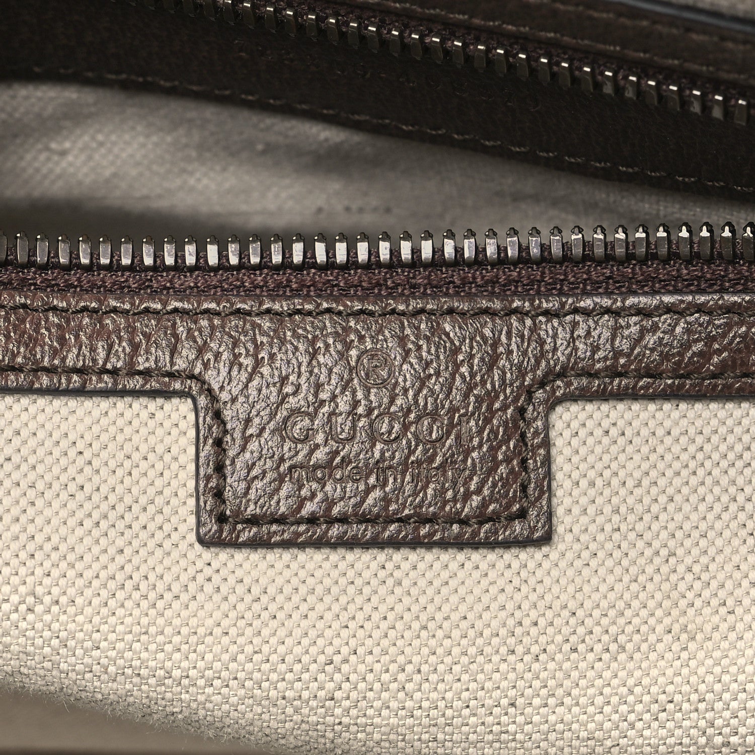 Gucci GG Supreme Monogram Textured Dollar Calfskin Web Medium Ophidia Top Handle Duffle Bag Beige Ebony New Acero 6 of 10