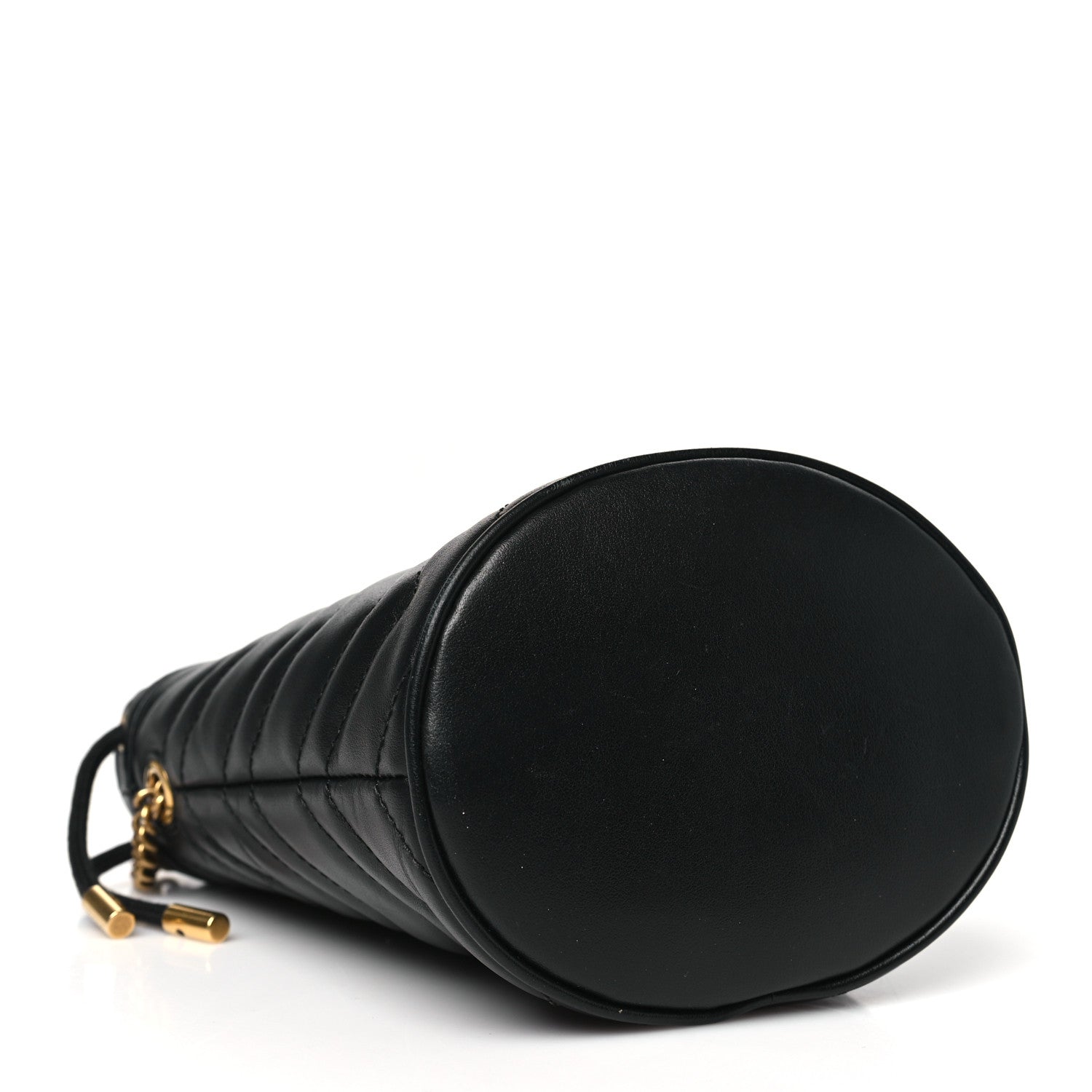 Gucci Calfskin Matelasse Mini GG Marmont 2.0 Bucket Bag Black 4 of 11