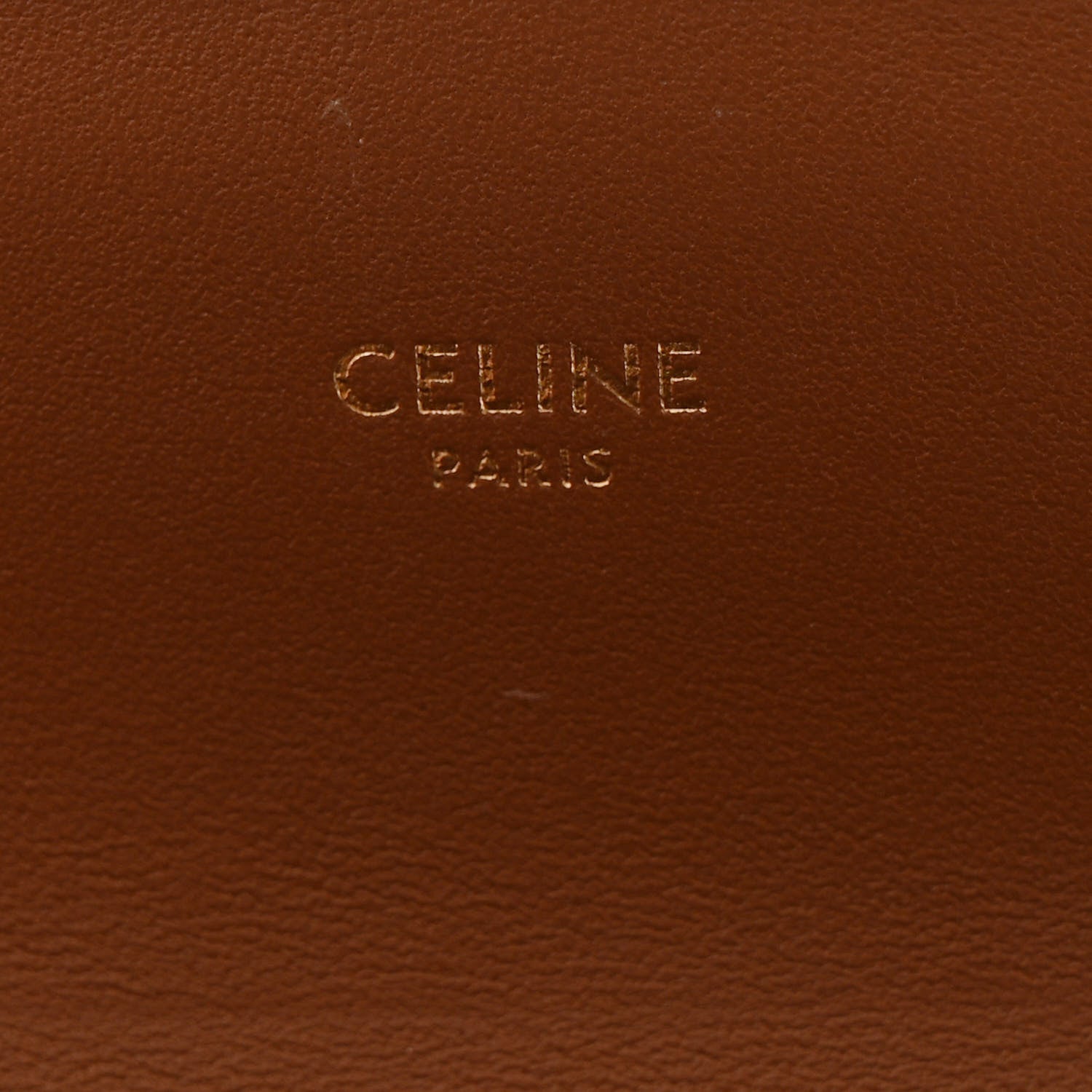 Celine Triomphe Canvas Chain Shoulder Bag Tan 6 of 10