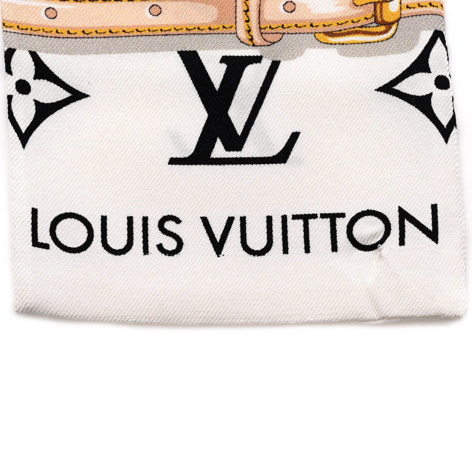 Louis Vuitton Silk Monogram Confidential Bandeau Black 2 of 5