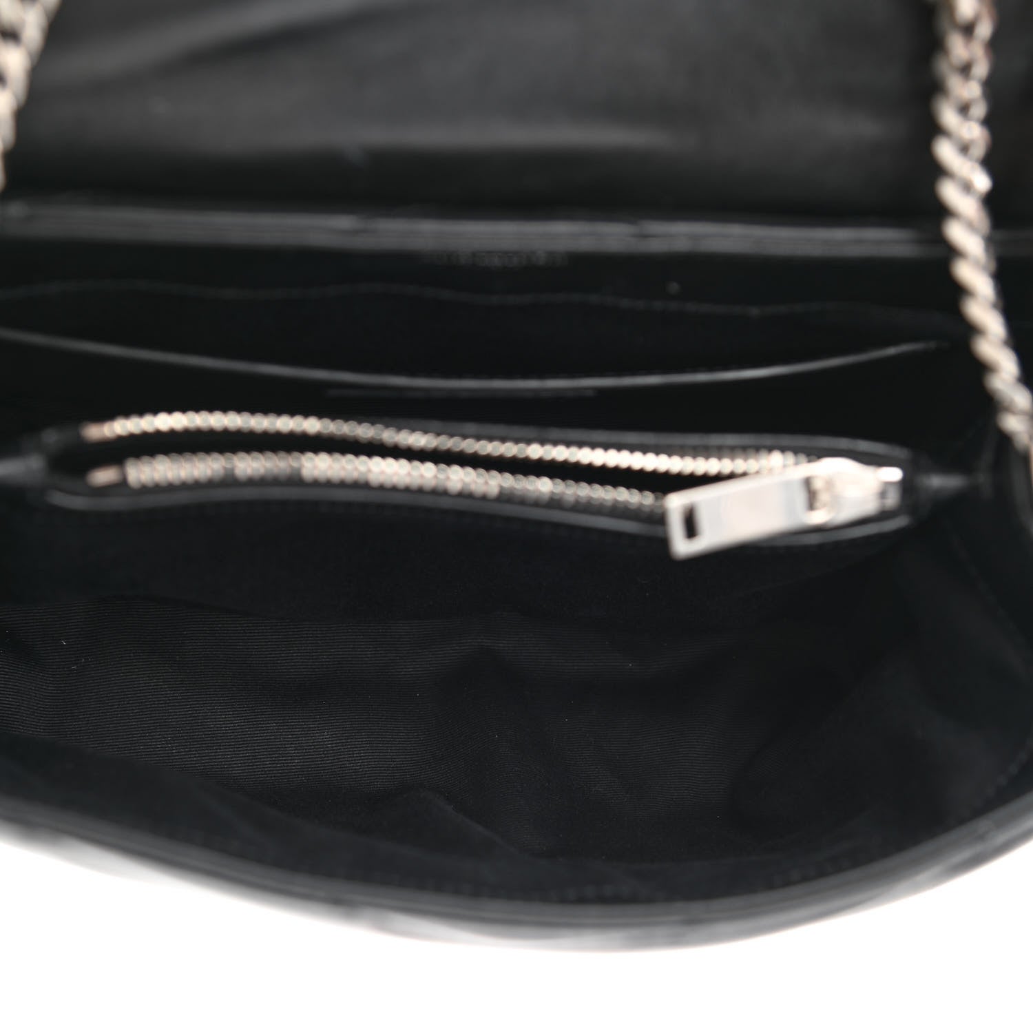 Saint Laurent Calfskin Y Quilted Monogram Small Loulou Chain Satchel Black 5 of 10