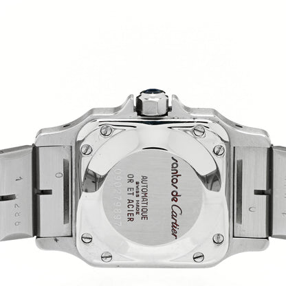 Cartier Stainless Steel 18K Yellow Gold 24mm Santos De Cartier Galbee Automatic Watch 4 of 5