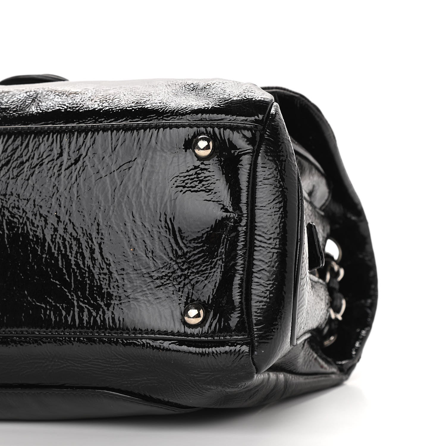 Chanel Patent Large Luxe Ligne Flap Black 10 of 10