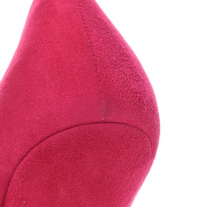 Saint Laurent Suede Vitello Vernice Tribtoo 105 Platform Pumps 38 Fuchsia 11 of 14