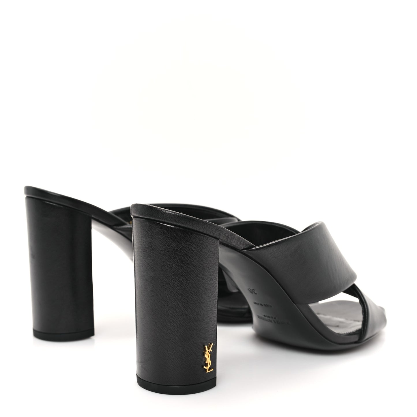 Calfskin LouLou Mules 39 Black
