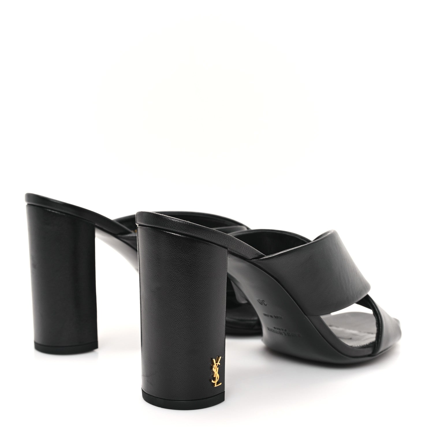 Saint Laurent Calfskin LouLou Mules 39 Black 5 of 11