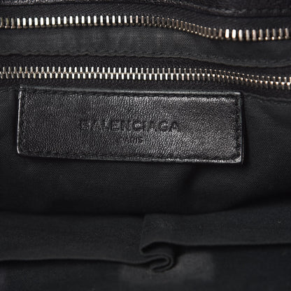 Balenciaga Chevre Silver Metallic Edge Hardware City Black 7 of 14