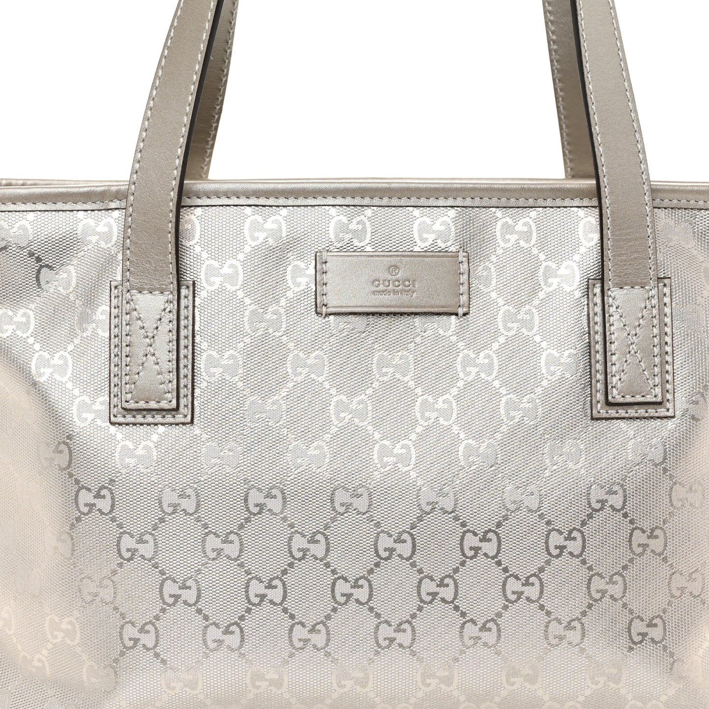 Imprime Monogram Small Joy Tote Silver