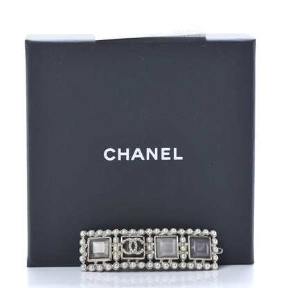 Chanel Metal Pearl CC Hair Clip Barrette Gold 4 of 4