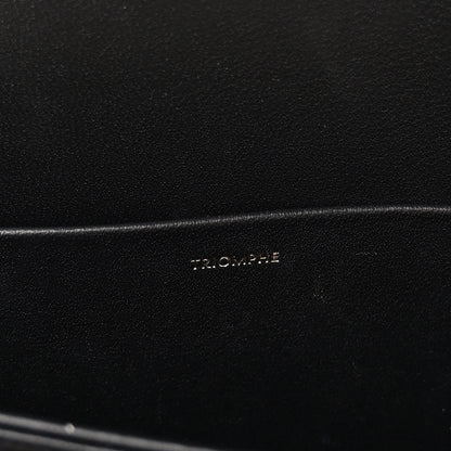 Celine Shiny Calfskin Medium Triomphe Black 8 of 14