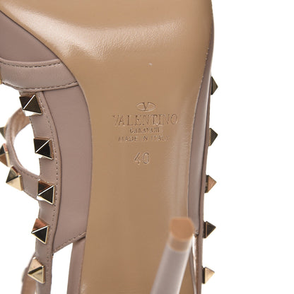Valentino Garavani Nappa Rockstud Ankle Strap Pumps 40 Poudre 7 of 9