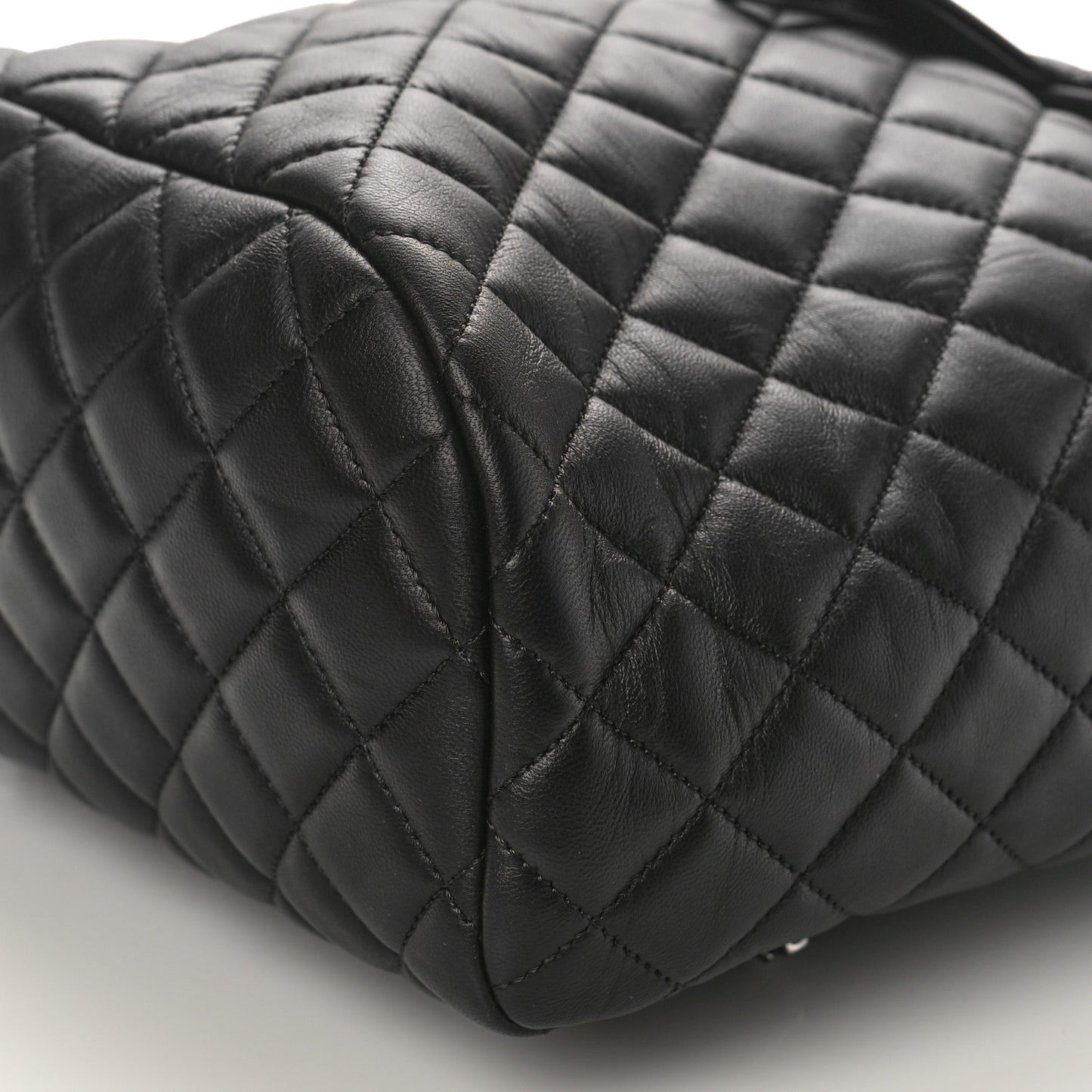 Lambskin Quilted Small Urban Spirit Backpack Black