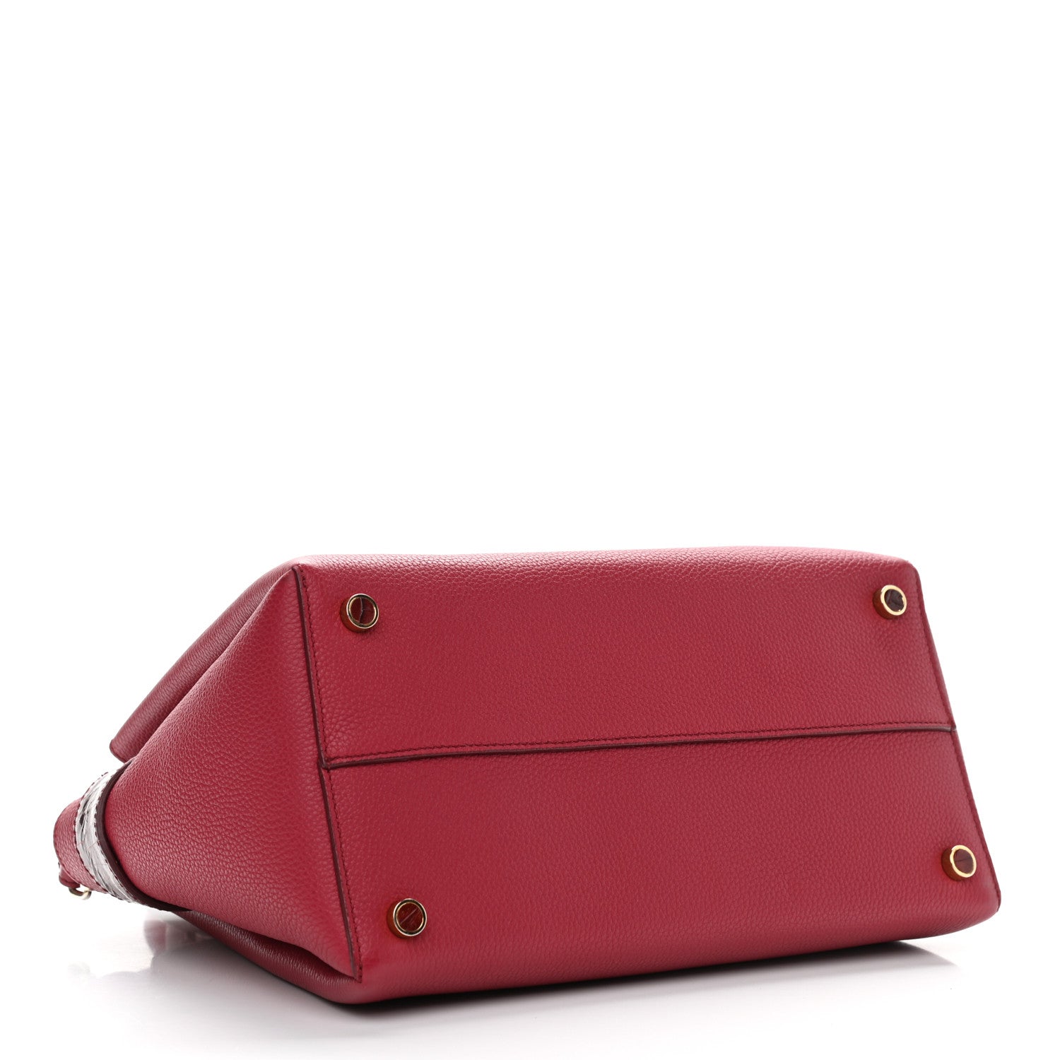 Nancy Gonzalez Calfskin Crocodile Cristie Satchel Red 5 of 17