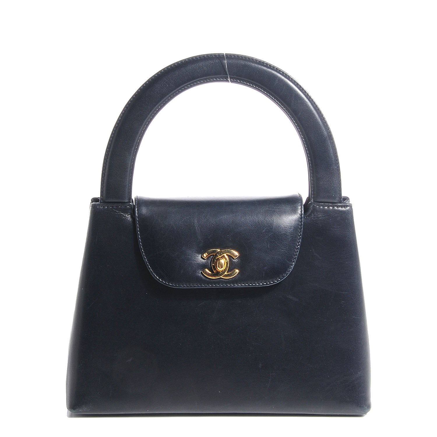 Chanel Lambskin Small Kelly Flap Bag Navy Blue 1 of 9