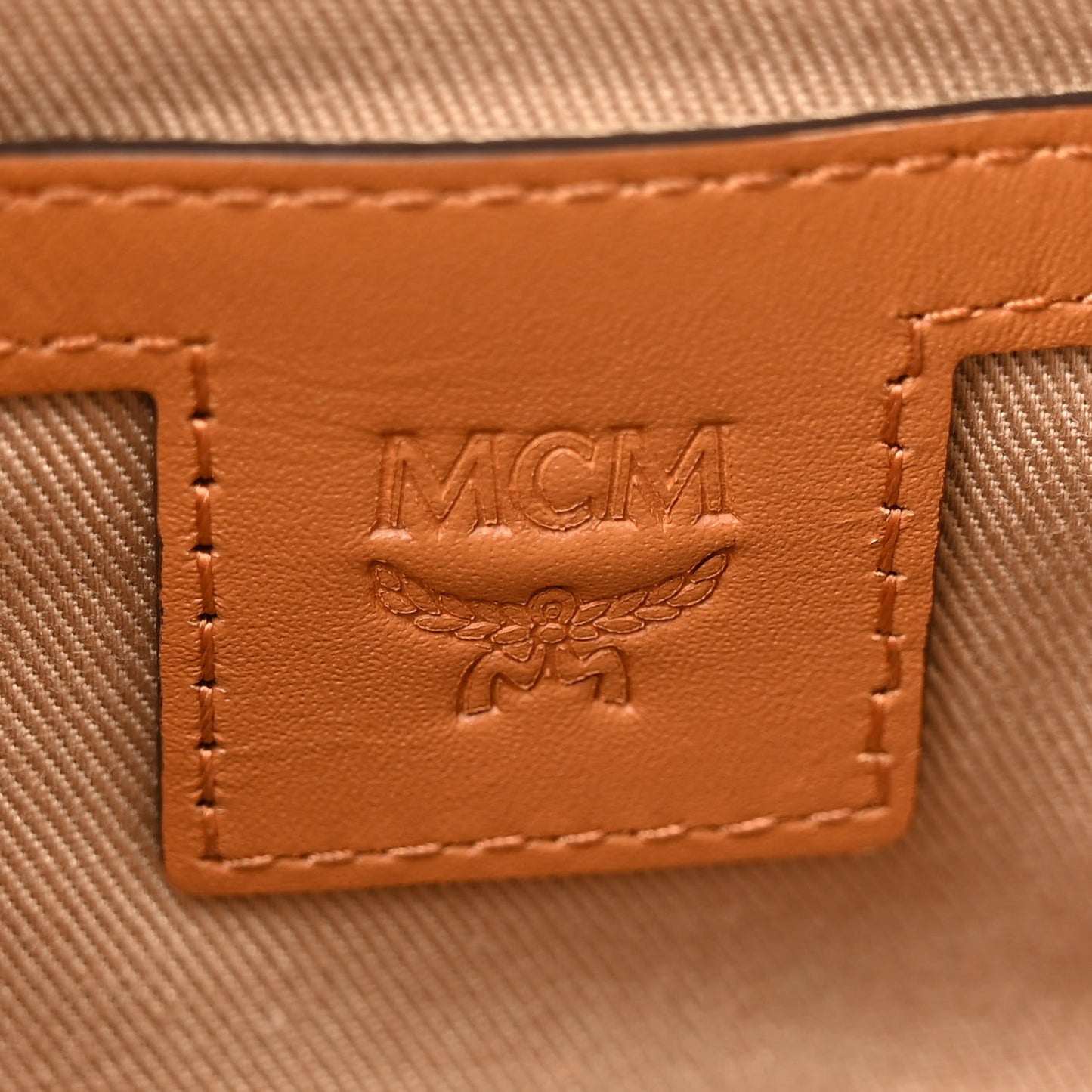 Visetos Monogram Small Aren Crossbody Cognac