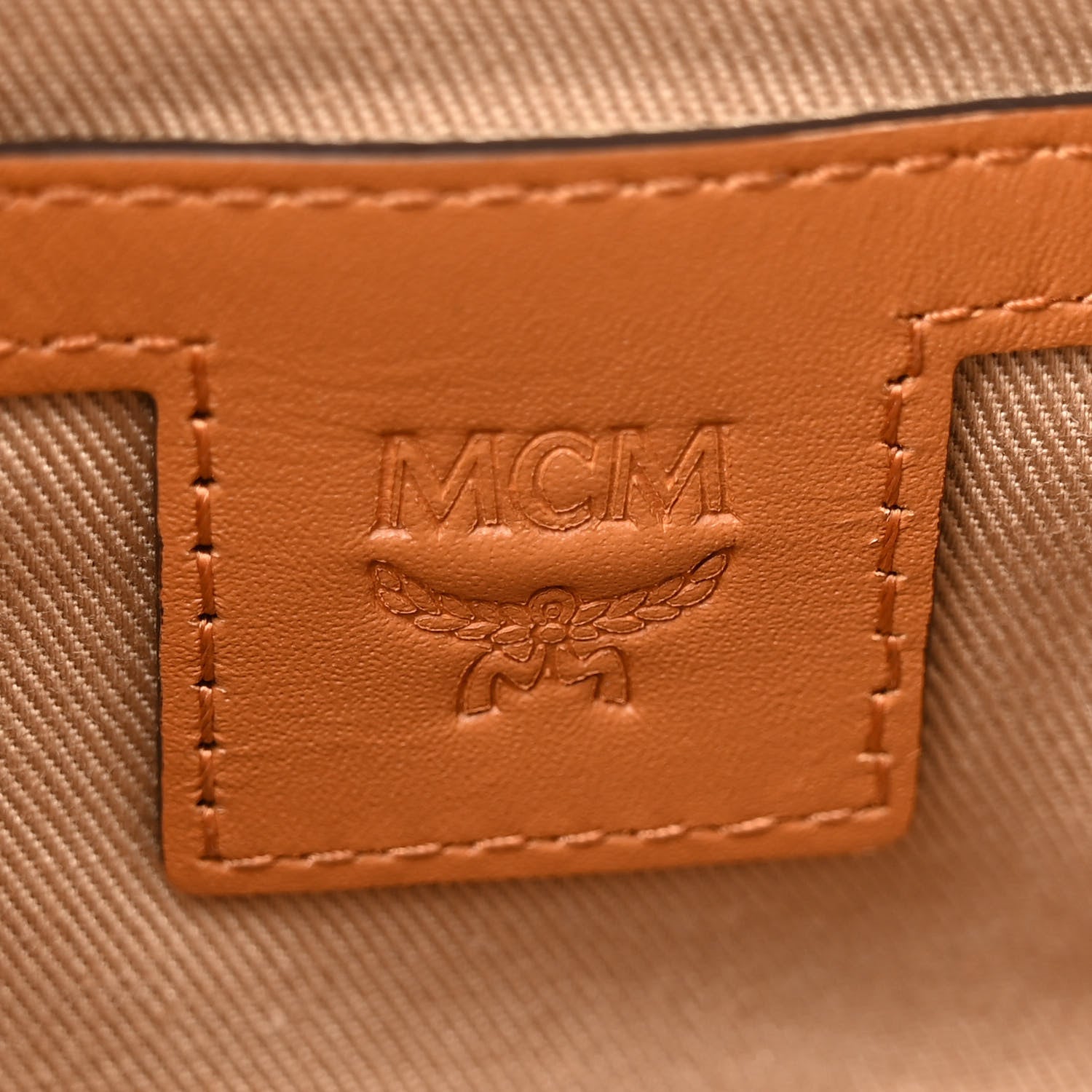 MCM Visetos Monogram Small Aren Crossbody Cognac 6 of 14