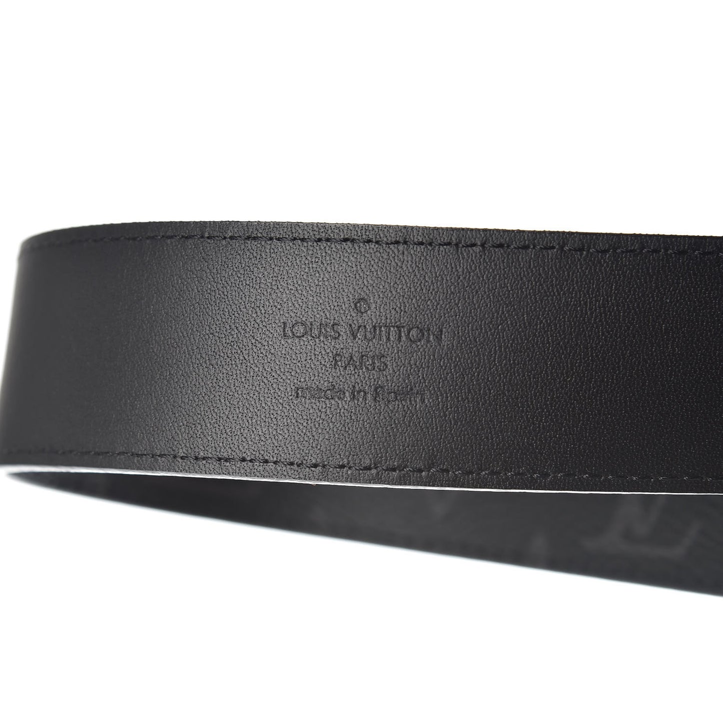 Calfskin Monogram Eclipse LV Montana Belt 100 40