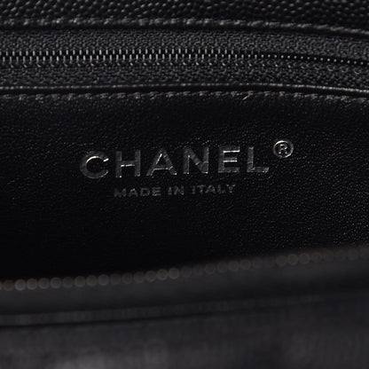 Chanel Caviar Lizard Quilted Small Coco Handle Flap Black 6 of 10