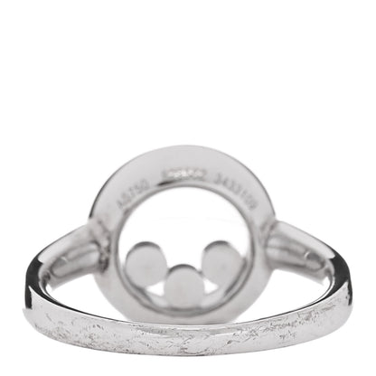 Chopard 18K White Gold 3 Happy Diamond Icons Ring 48 4.5 4 of 6