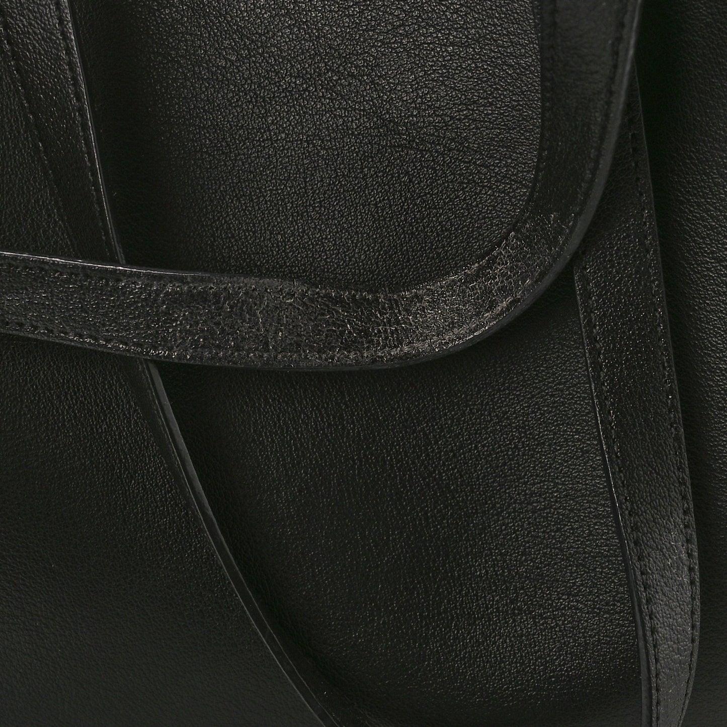 Calfskin Large Shopping Tote Black