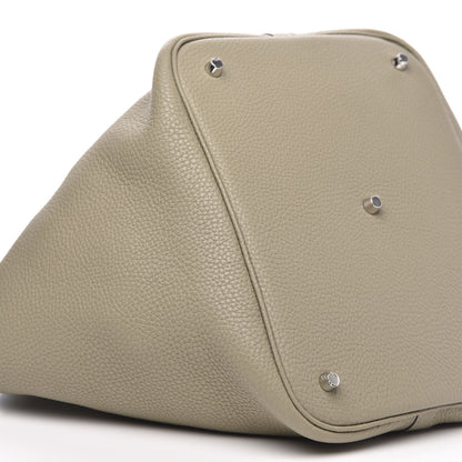 Hermes Taurillon Clemence Picotin Lock 26 GM Sauge 8 of 10