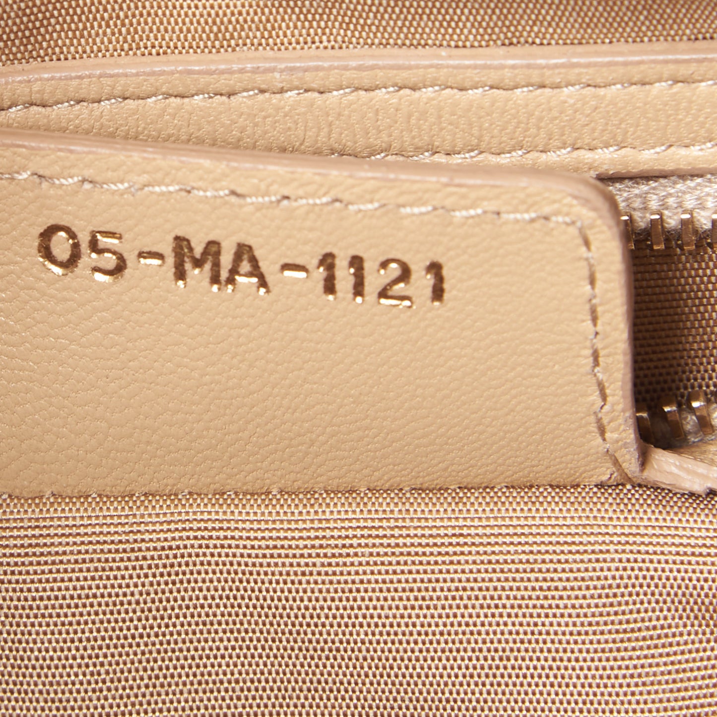 Lambskin Cannage Granville Polochon Beige