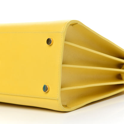 Saint Laurent Calfskin Small Sac De Jour Bag Yellow 7 of 10