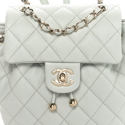 Chanel Caviar Quilted Mini Urban Spirit Backpack Light Blue 8 of 10