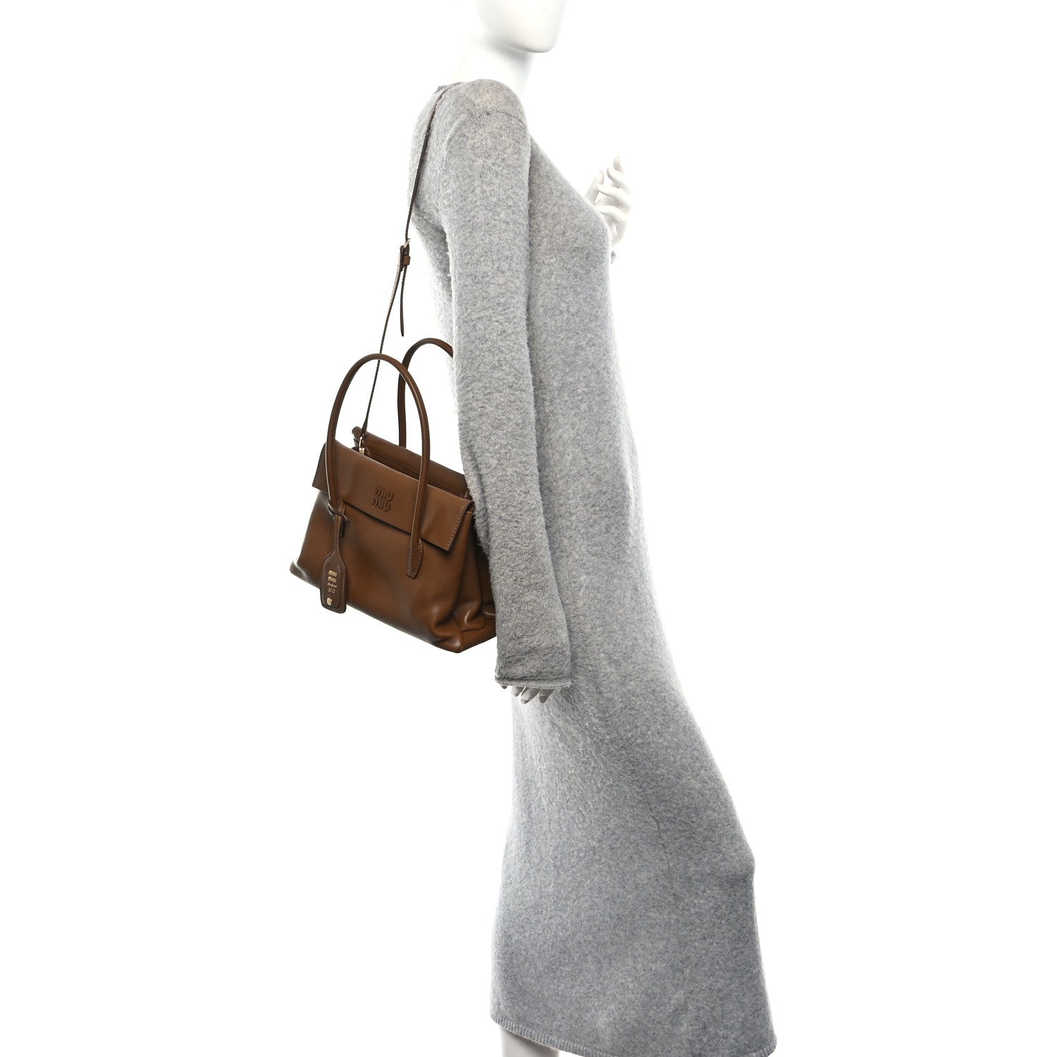 Miu Miu Nappa Solitaire Bag Legno 2 of 9
