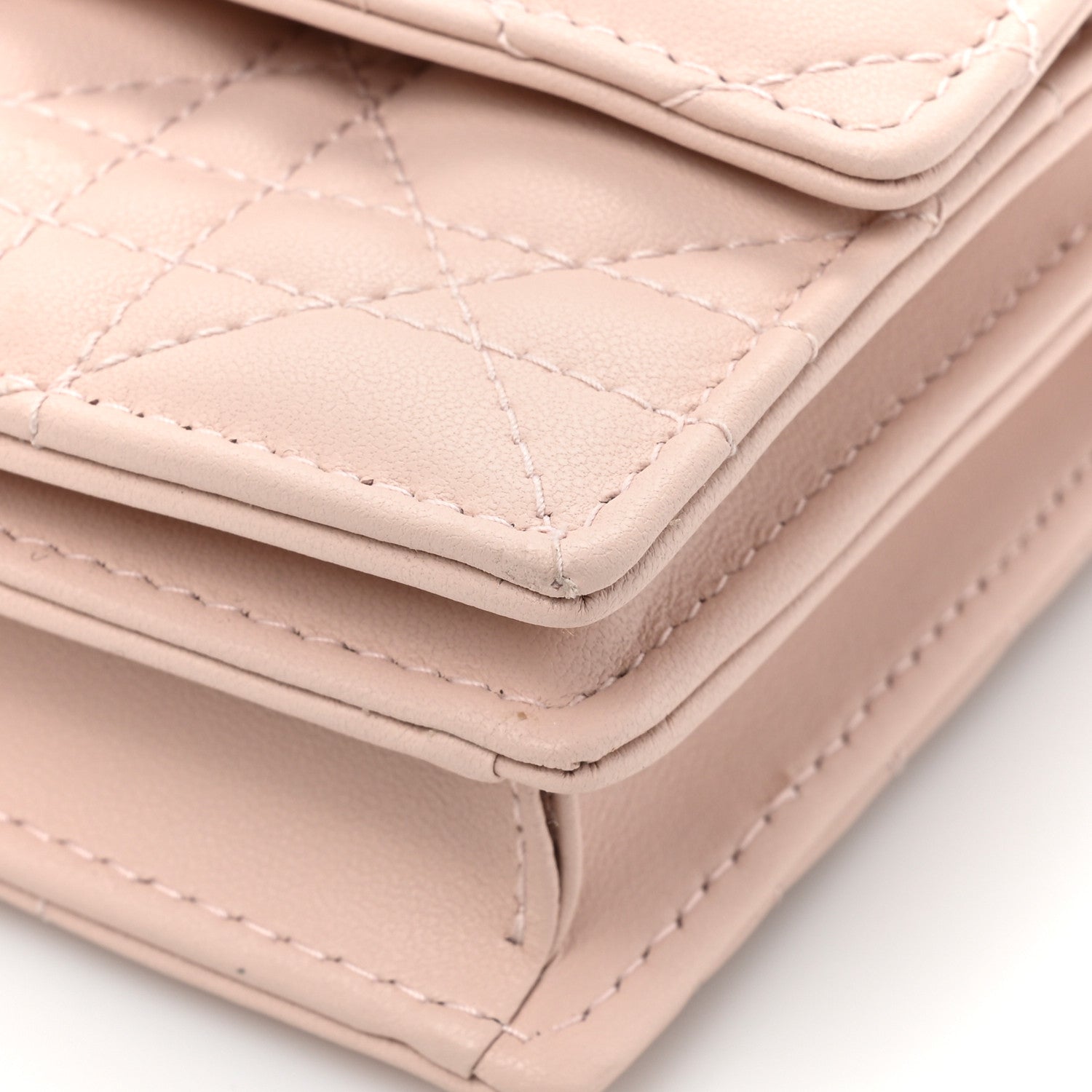Christian Dior Lambskin Cannage Mini My Dior Top Handle Clutch Rose Poudre 13 of 13