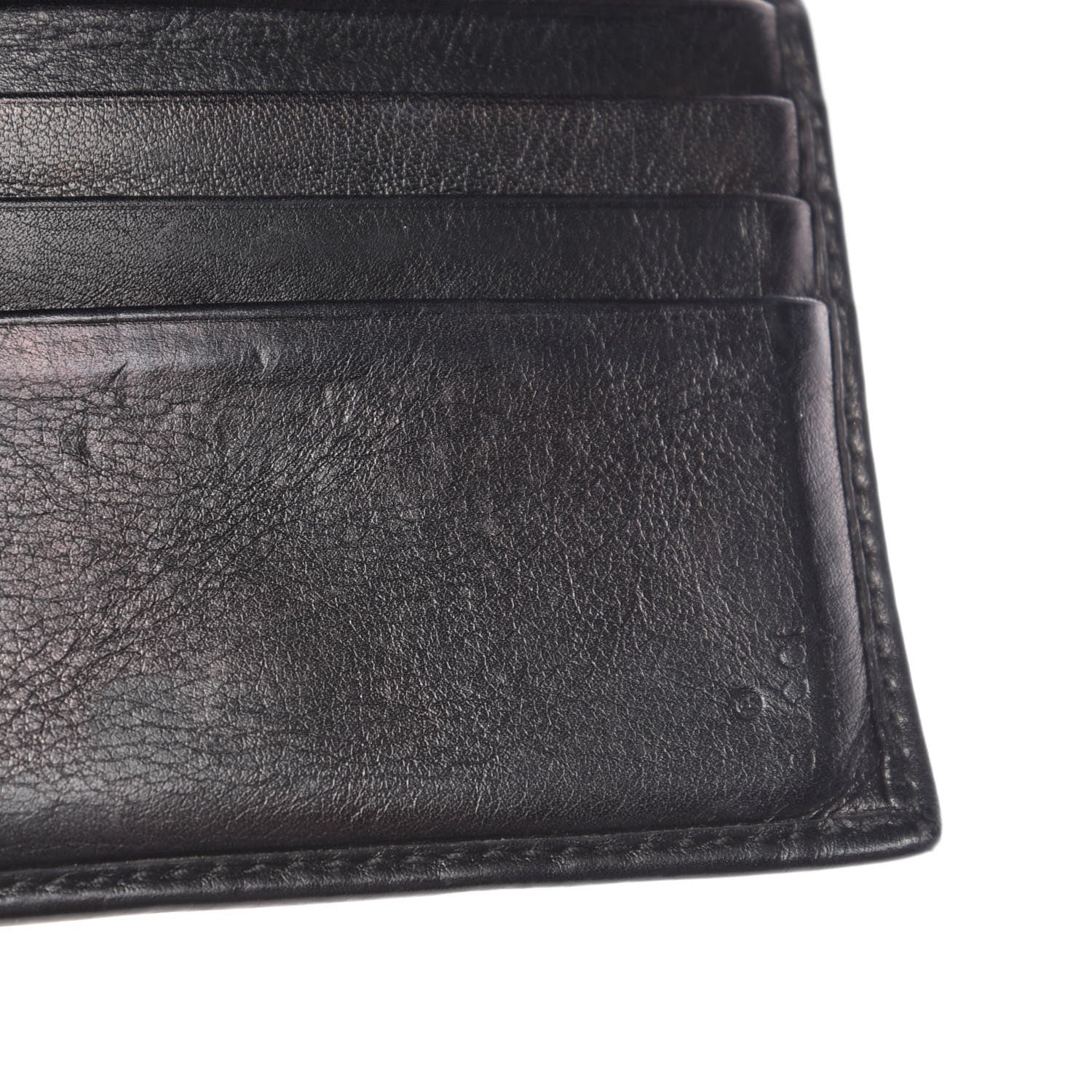 Gucci Calfskin Interlocking G French Wallet Black 9 of 11